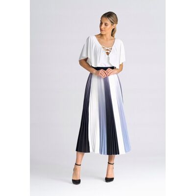 Inny producent Plisowana SPÓDNICA maxi Wzór 158UNI Inny producent Plisowana SPÓDNICA maxi Wzór 158UNI