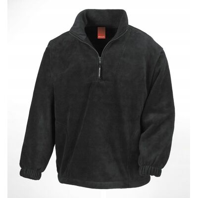 Result Polar Unisex przez głowę z krótkim zamkiem Czarny r. 2XL Result Polar Unisex przez głowę z krótkim zamkiem Czarny r. 2XL