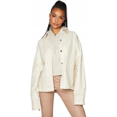 Inny producent PRETTY LITTLETHING KURTKA OVERSIZE KREMOWA XL 1VAJ Inny producent PRETTY LITTLETHING KURTKA OVERSIZE KREMOWA XL 1VAJ