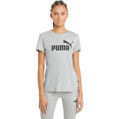 Puma Koszulka Damska T-Shirt Ess Logo Tee Gray 586774 04 M Puma Koszulka Damska T-Shirt Ess Logo Tee Gray 586774 04 M