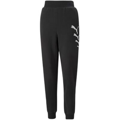 Puma spodnie dresowe damskie sportowe joggery czarne - L Puma spodnie dresowe damskie sportowe joggery czarne - L