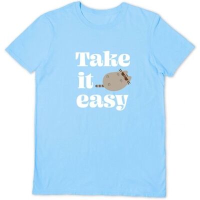 Pyramid Koszulka T-shirt Pusheen Kotek Take It Easy Damska bluzka z nadrukiem S Pyramid Koszulka T-shirt Pusheen Kotek Take It Easy Damska bluzka z nadrukiem S