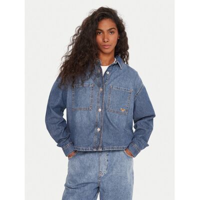 Roxy Koszula jeansowa Damskie Niebieski ERJWT03704-BMTW Roxy Koszula jeansowa Damskie Niebieski ERJWT03704-BMTW