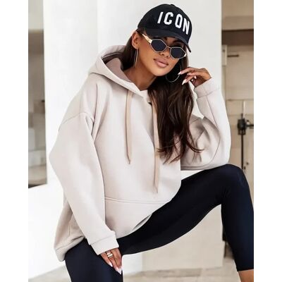 Inny producent Royalfashion Bluza damska z kapturem oversize-S/M - 37 Inny producent Royalfashion Bluza damska z kapturem oversize-S/M - 37