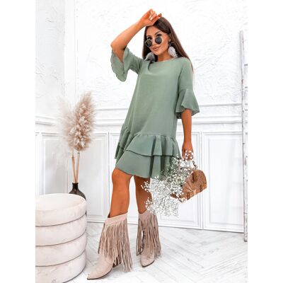 Inny producent Royalfashion Lniana damska sukienka mini-S/M - 37 Inny producent Royalfashion Lniana damska sukienka mini-S/M - 37