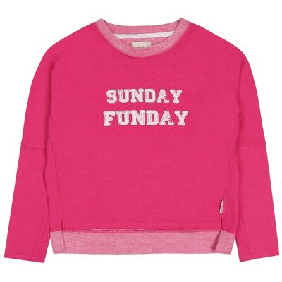 sarcia.eu Różowa, dresowa bluza oversize S sarcia.eu Różowa, dresowa bluza oversize S