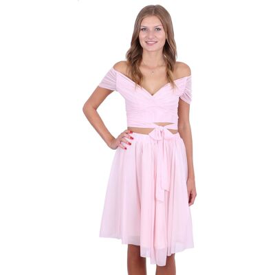 sarcia.eu Różowa spódnica midi John Zack XS sarcia.eu Różowa spódnica midi John Zack XS