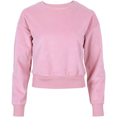 sarcia.eu Różowa, welurowa bluza L sarcia.eu Różowa, welurowa bluza L