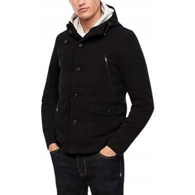Inny producent S.OLIVER CZARNY PŁASZCZ Z KAPTUREM I GUZIKAMI KLASYCZNY 3XL 1J7A Inny producent S.OLIVER CZARNY PŁASZCZ Z KAPTUREM I GUZIKAMI KLASYCZNY 3XL 1J7A