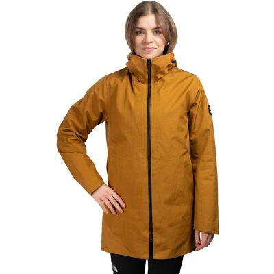Salewa Kurtka trekkingowa damska Fanes 3L PTX Hemp 2/1 Parka Women brązowa 36_S Salewa Kurtka trekkingowa damska Fanes 3L PTX Hemp 2/1 Parka Women brązowa 36_S