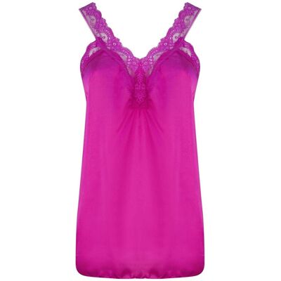Agrafka Satynowy długi top sexi koronka ramiączka-3XL/4XL Agrafka Satynowy długi top sexi koronka ramiączka-3XL/4XL