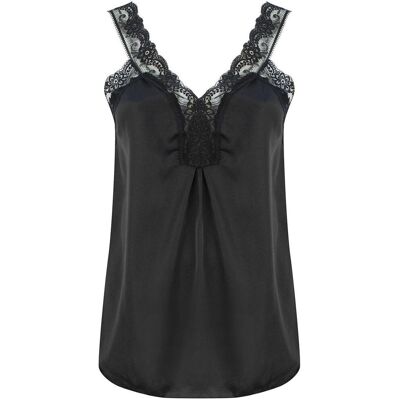 Agrafka Satynowy długi top sexi koronka ramiączka-5XL/6XL Agrafka Satynowy długi top sexi koronka ramiączka-5XL/6XL