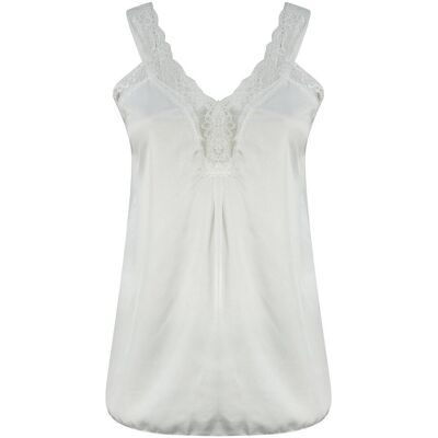 Agrafka Satynowy długi top sexi koronka ramiączka-XL/2XL Agrafka Satynowy długi top sexi koronka ramiączka-XL/2XL