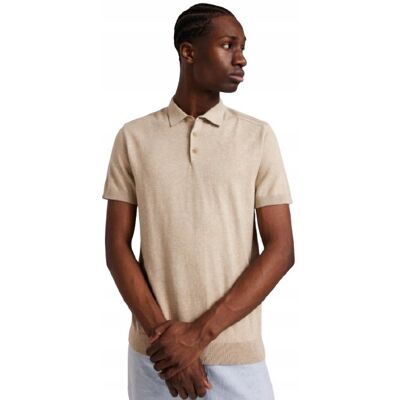 Inny producent SELECTED HOMME BEŻOWA KOSZULKA POLO BAWEŁNA WISKOZA GŁADKA L N1A Inny producent SELECTED HOMME BEŻOWA KOSZULKA POLO BAWEŁNA WISKOZA GŁADKA L N1A