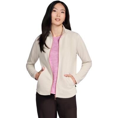 Skechers The Hoodless Hoodie GoWalk Shine Jacket JA78-NTTN, Kobieta, Bluza, Beżowy Skechers The Hoodless Hoodie GoWalk Shine Jacket JA78-NTTN, Kobieta, Bluza, Beżowy