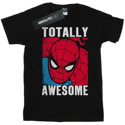 Spider-Man Koszulka Damska / Damska Totally Awesome Cotton Boyfriend T-Shirt (S (52-55 Cm) / Czarny) Spider-Man Koszulka Damska / Damska Totally Awesome Cotton Boyfriend T-Shirt (S (52-55 Cm) / Czarny)