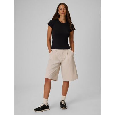 Spodenki casual damskie 4F 4FRSS26TSHOF0935-12S Biały XS Spodenki casual damskie 4F 4FRSS26TSHOF0935-12S Biały XS