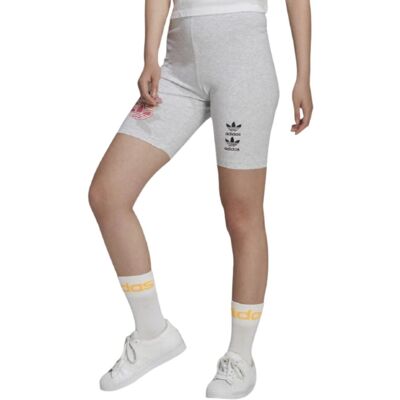 Spodenki damskie Adidas dopasowane kolarki szare bawełniane-XXS Spodenki damskie Adidas dopasowane kolarki szare bawełniane-XXS