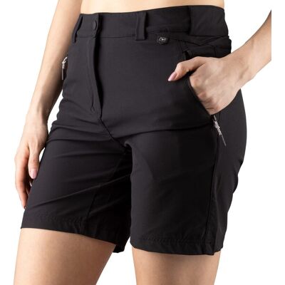 Czarne sportowe szorty Viking dla kobiet - Trekking, Rower, Codzienne Czarne sportowe szorty Viking dla kobiet - Trekking, Rower, Codzienne