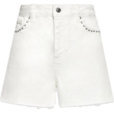 Spodenki damskie Guess ecru krótkie szorty jeansowe-W26 Spodenki damskie Guess ecru krótkie szorty jeansowe-W26
