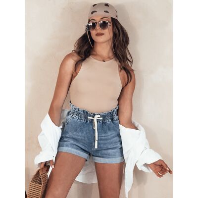 Spodenki damskie jeansowe EASY BREEZE niebieskie Dstreet SY0372-XS Spodenki damskie jeansowe EASY BREEZE niebieskie Dstreet SY0372-XS