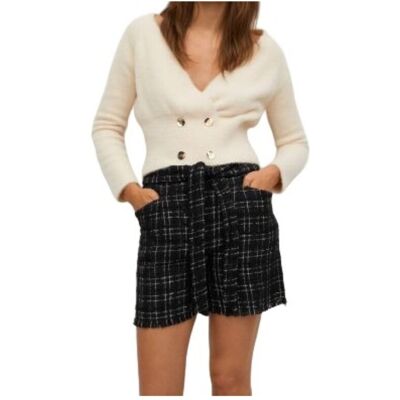 Guess Spodenki damskie Mango Elle eleganckie tweedowe-S Guess Spodenki damskie Mango Elle eleganckie tweedowe-S