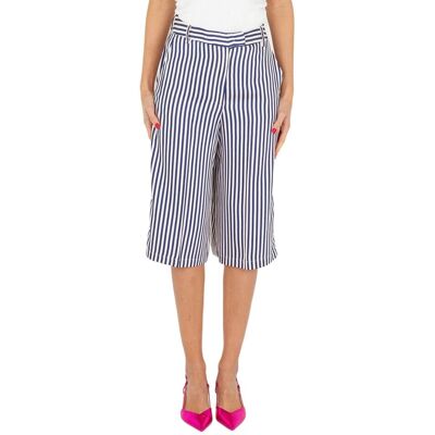 Spodenki damskie Silvian Heach bermudy w paski-S Spodenki damskie Silvian Heach bermudy w paski-S