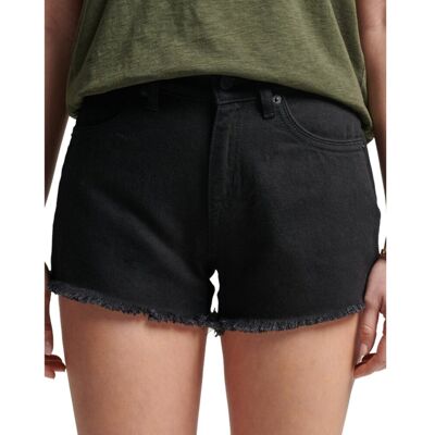 Spodenki damskie Superdry Lace Hot szorty jeansowe-W30 Spodenki damskie Superdry Lace Hot szorty jeansowe-W30