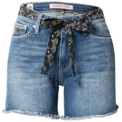 Spodenki damskie Superdry Vintage Mid Rise Slim szorty jeansowe-W25 Spodenki damskie Superdry Vintage Mid Rise Slim szorty jeansowe-W25