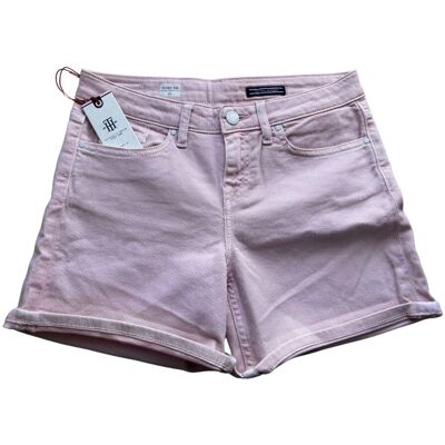 Spodenki damskie Tommy Hilfiger Rome Susie różowe-W26 Spodenki damskie Tommy Hilfiger Rome Susie różowe-W26