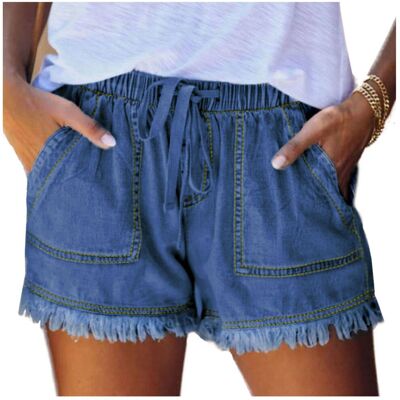 Luvu Spodenki jeans szorty ciemny niebieski - XXL Luvu Spodenki jeans szorty ciemny niebieski - XXL