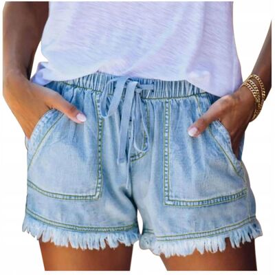 Luvu Spodenki jeans szorty jasny niebieski - M Luvu Spodenki jeans szorty jasny niebieski - M
