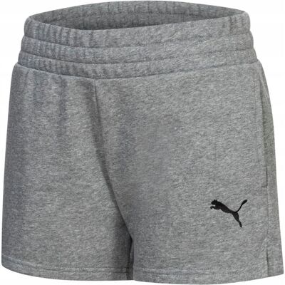 Spodenki krótkie Damskie Puma Dresowe Bawełniane Szare, rozmiar XL Spodenki krótkie Damskie Puma Dresowe Bawełniane Szare, rozmiar XL