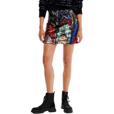 Spódnica damska Desigual Fiesta mini w cekiniki-XL Spódnica damska Desigual Fiesta mini w cekiniki-XL
