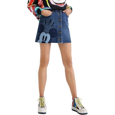 Spódnica damska Desigual Mickey jeansowa mini-XS Spódnica damska Desigual Mickey jeansowa mini-XS