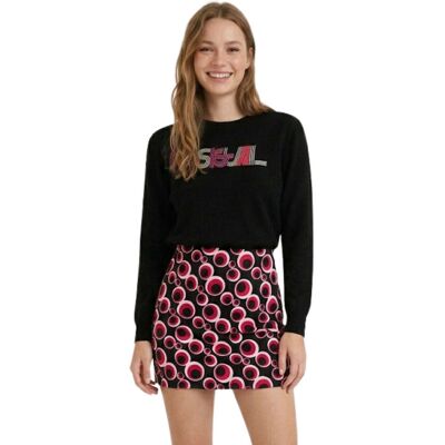 Spódnica damska Desigual Roxana Mini w geometryczne koła-L Spódnica damska Desigual Roxana Mini w geometryczne koła-L