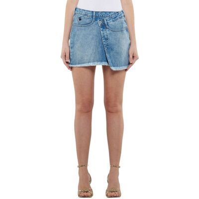 Inny producent Spódnica damska Le Temps Des Cerises jeansowa mini asymetryczna-W26 Inny producent Spódnica damska Le Temps Des Cerises jeansowa mini asymetryczna-W26