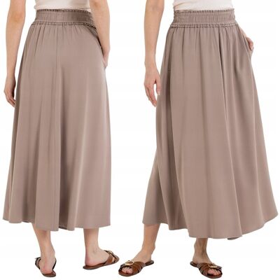 SPÓDNICA DAMSKA MAXI WISKOZOWA ZWIEWNA REGULARNY KRÓJ ELEGANCKA MORAJ 3XL BEIGE SPÓDNICA DAMSKA MAXI WISKOZOWA ZWIEWNA REGULARNY KRÓJ ELEGANCKA MORAJ 3XL BEIGE
