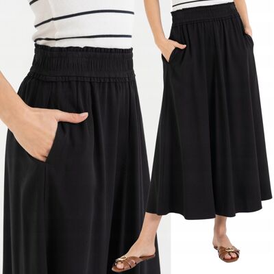SPÓDNICA DAMSKA MAXI WISKOZOWA ZWIEWNA REGULARNY KRÓJ ELEGANCKA MORAJ M BLACK SPÓDNICA DAMSKA MAXI WISKOZOWA ZWIEWNA REGULARNY KRÓJ ELEGANCKA MORAJ M BLACK