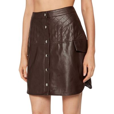 Spódnica damska Vero Moda Loving brązowa eko skóra-S Spódnica damska Vero Moda Loving brązowa eko skóra-S