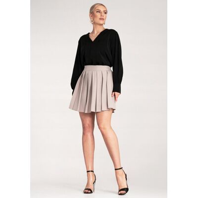 FIGL Spódnica plisowana mini Spódniczka mini Beżowa spódnica M1159 r. S/M FIGL Spódnica plisowana mini Spódniczka mini Beżowa spódnica M1159 r. S/M