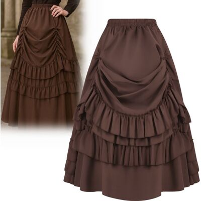 Hopki SPÓDNICA WIKTORIAŃSKA MIDI VINTAGE ŚREDNIOWIECZNA COSPLAY M L 164 176 CM Hopki SPÓDNICA WIKTORIAŃSKA MIDI VINTAGE ŚREDNIOWIECZNA COSPLAY M L 164 176 CM