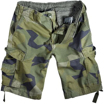 Brandit spodnie bojówki krótkie VINTAGE SHORTS - SWEDISHCAMO-4XL Brandit spodnie bojówki krótkie VINTAGE SHORTS - SWEDISHCAMO-4XL