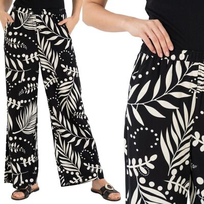 SPODNIE DAMSKIE 100% WISKOZA ROŚLINNY WZÓR LEKKIE WYGODNE MORAJ 3XL BLACK SPODNIE DAMSKIE 100% WISKOZA ROŚLINNY WZÓR LEKKIE WYGODNE MORAJ 3XL BLACK