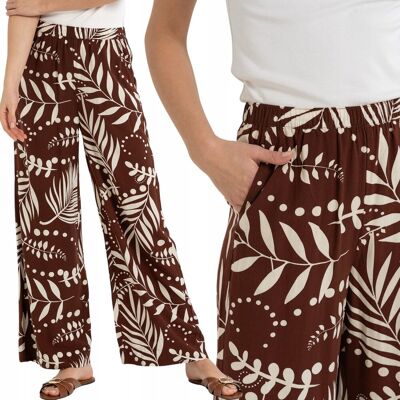 SPODNIE DAMSKIE 100% WISKOZA ROŚLINNY WZÓR LEKKIE WYGODNE MORAJ 3XL BROWN SPODNIE DAMSKIE 100% WISKOZA ROŚLINNY WZÓR LEKKIE WYGODNE MORAJ 3XL BROWN