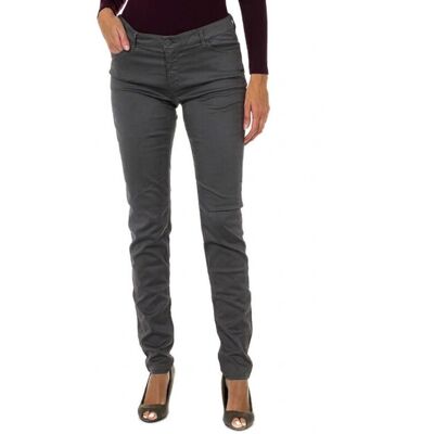 Giorgio Armani Spodnie damskie Armani Jeans J23 materiałowe push up szare-W31 Giorgio Armani Spodnie damskie Armani Jeans J23 materiałowe push up szare-W31