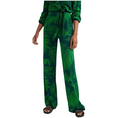 Spodnie damskie Desigual Danubio zielone dzianinowe-XS Spodnie damskie Desigual Danubio zielone dzianinowe-XS