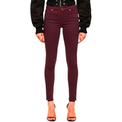 Spodnie damskie Diesel Roisin super skinny burgundowe-W32 Spodnie damskie Diesel Roisin super skinny burgundowe-W32