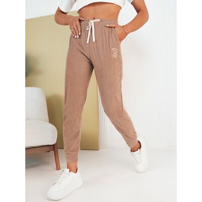 Spodnie damskie dresowe BEAR kamelowe Dstreet UY2073-M/L Spodnie damskie dresowe BEAR kamelowe Dstreet UY2073-M/L