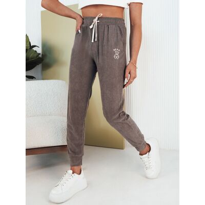Spodnie damskie dresowe BEAR szare Dstreet UY2072-XL/XXL Spodnie damskie dresowe BEAR szare Dstreet UY2072-XL/XXL